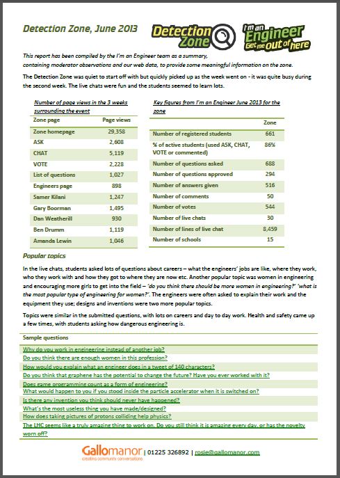 Detection report pic