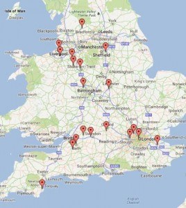 The 19 schools from around the UK that are taking part in June