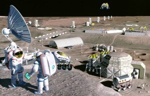 Artist's interpretation of a colony on the Moon | Image: NASA/Wikimedia